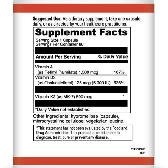 Immunity Stack: Nootropic Defense and Tri-Stack Vitamin A + Vitamin D3 + Vitamin K2 Supplement Bundle