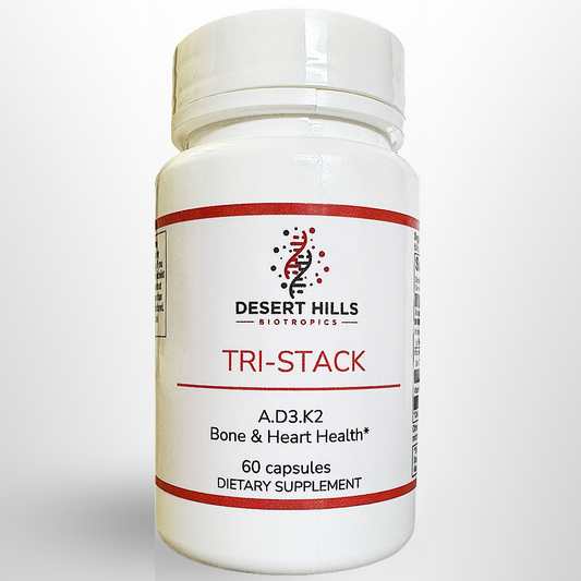Tri-Stack Vitamin A + Vitamin D3 + Vitamin K2 Blend Supplement