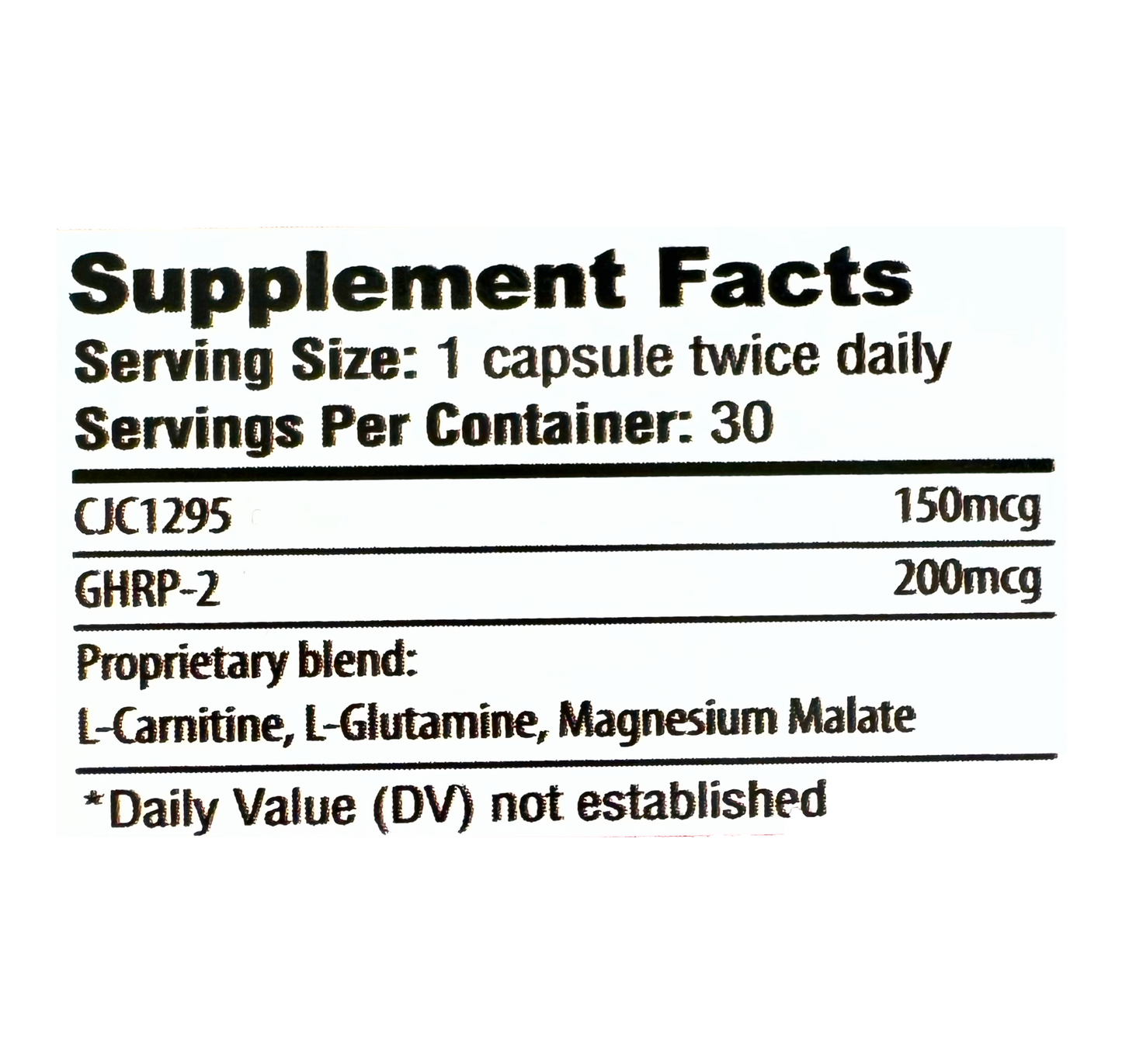 GH-Release CJC-1295 and GHRP2 (Ipamorelin) Peptide Capsules Lean Growth Supplement