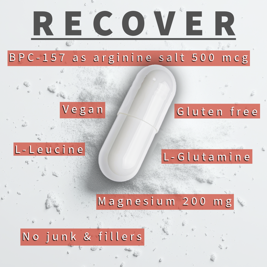 Recover BPC-157 Capsules Peptide Recovery Supplement