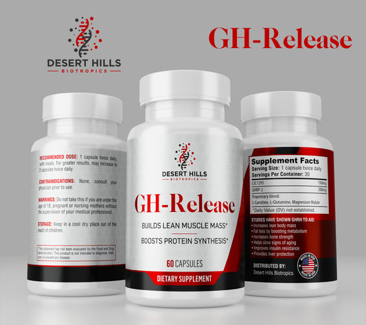 GH-Release CJC-1295 and GHRP-2 (Ipamorelin) Peptide Capsules Lean Growth Supplement