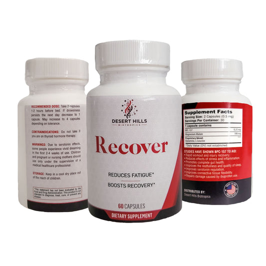 Recover BPC-157 Capsules Peptide Recovery Supplement